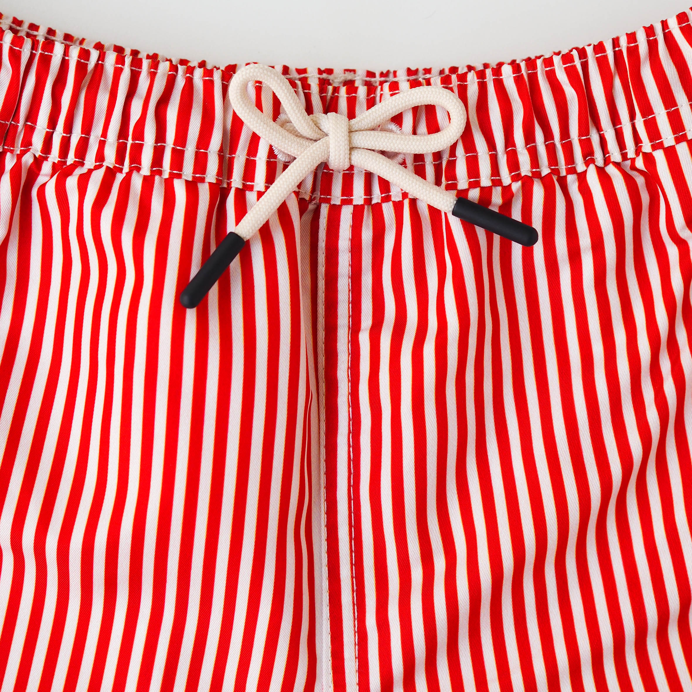 Männer UV Badeshort Venice - Rote Streifen