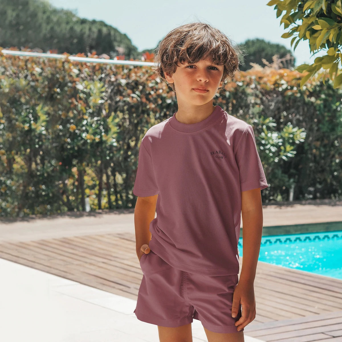 Badehose Soft Cassis